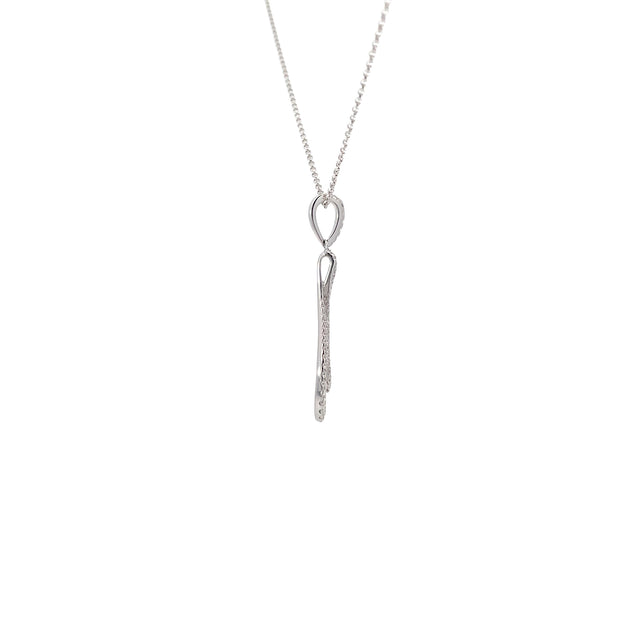 White Gold Diamond Pendant Necklace
