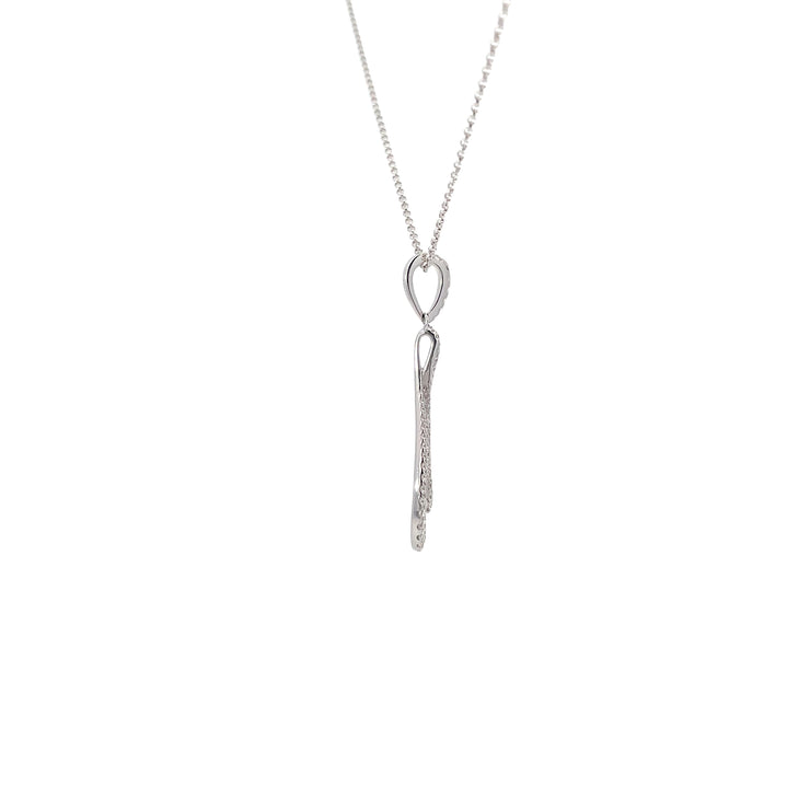 White Gold Diamond Pendant Necklace