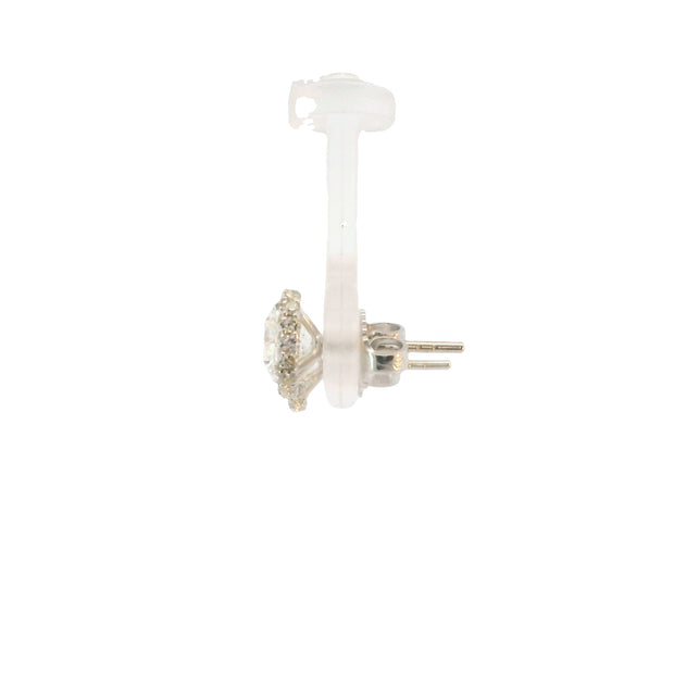 Diamond Halo Earrings (2.19 TCT)