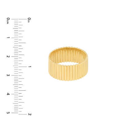 Ribbed Cigar Wide Band
