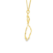Jorge Revilla Yellow Gold Double Twist Ring Pendant