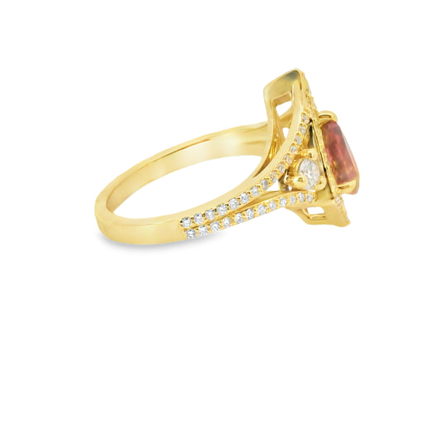 Pink Tourmaline Ring