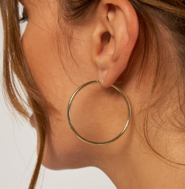Yellow Gold Polished Hoops