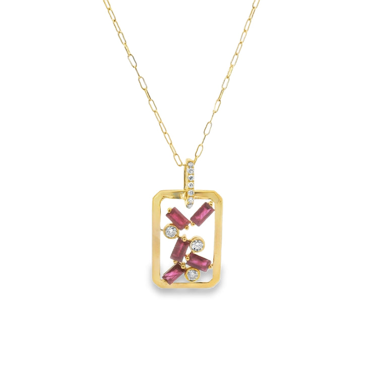 Geometric Scatter Pendant
