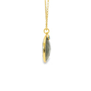 Vermeil Pendant with Labradorite and Apatite Accent