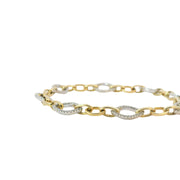 Diamond Pave Open Link Bracelet