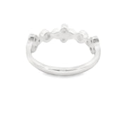 Diamond Clover Vintage Inspired Ring