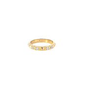 Yellow Modern Electrum Diamond Ring