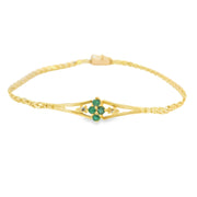 Emerald and Diamond Bracelet