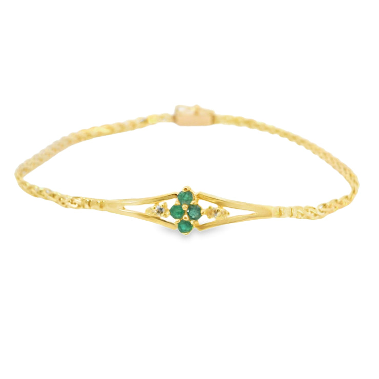 Emerald and Diamond Bracelet
