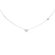 Diamond Bezel Station Necklace