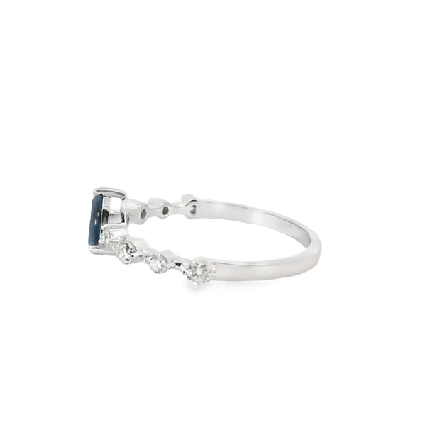 Sapphire and Diamond Ring