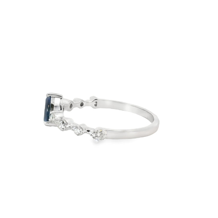 Sapphire and Diamond Ring