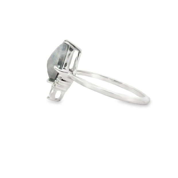 Salt and Pepper Diamond Ring