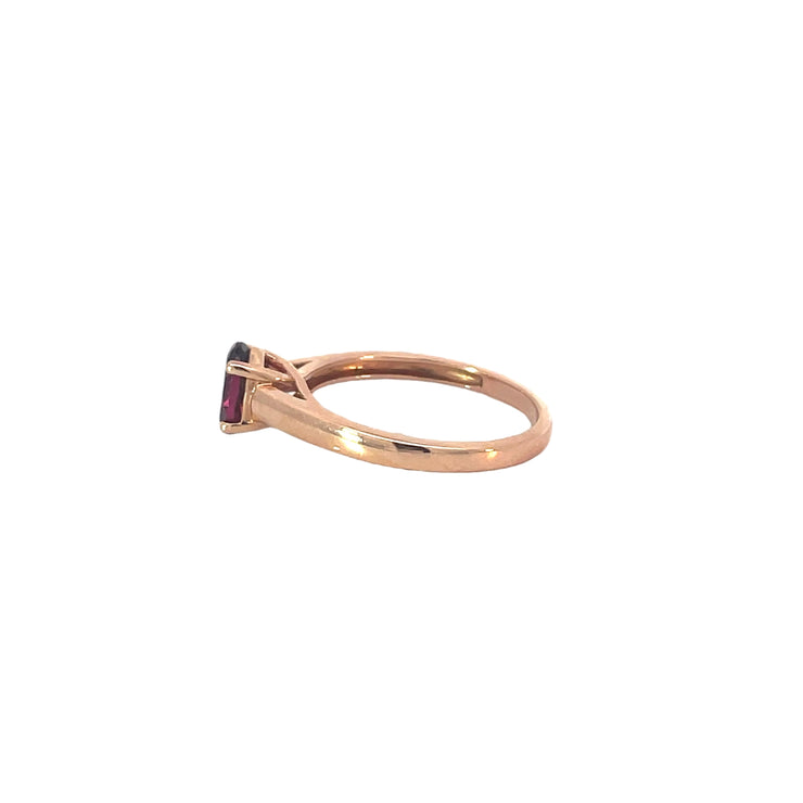 Rose Gold Pink Tourmaline Ring