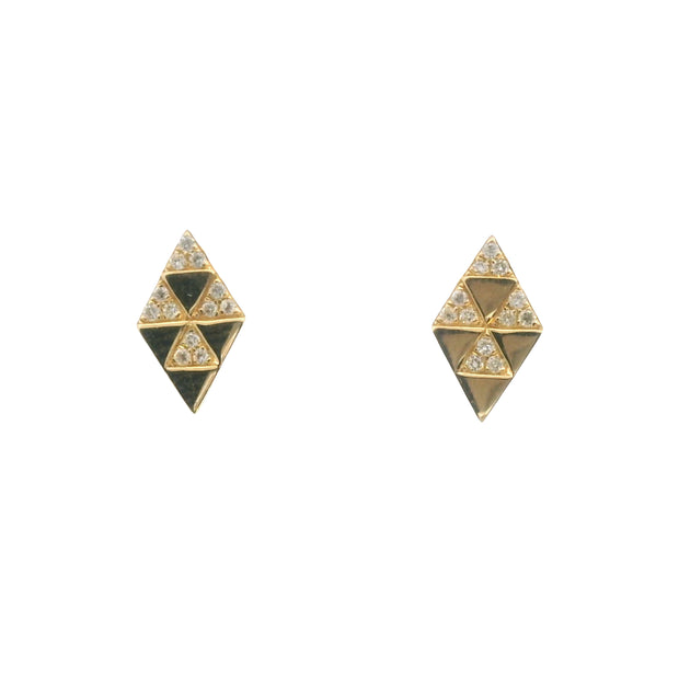 Diamond Geometric Studs