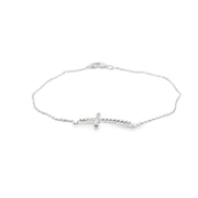 Diamond Cross Chain Bracelet