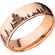 18K Rose Gold + Polish Finish