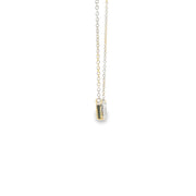 Diamond Scatter Pave Bar Pendant