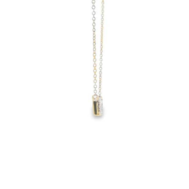 Diamond Scatter Pave Bar Pendant