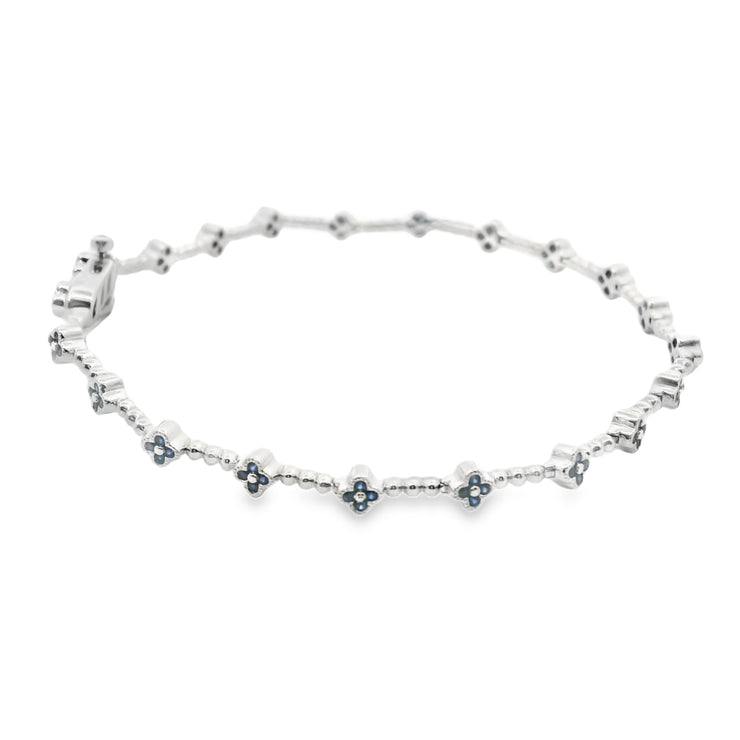Sapphire Clover Bracelet