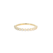 Yellow Gold Diamond Bubble Band
