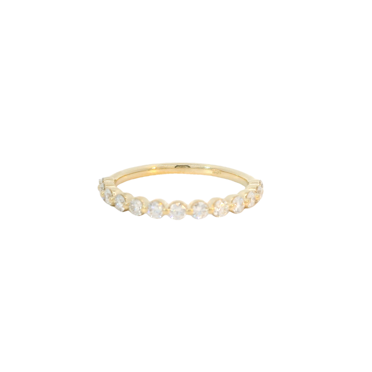 Yellow Gold Diamond Bubble Band