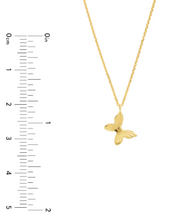 Yellow Gold Petite Butterfly Necklace
