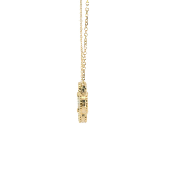 Onyx Clover Pendant