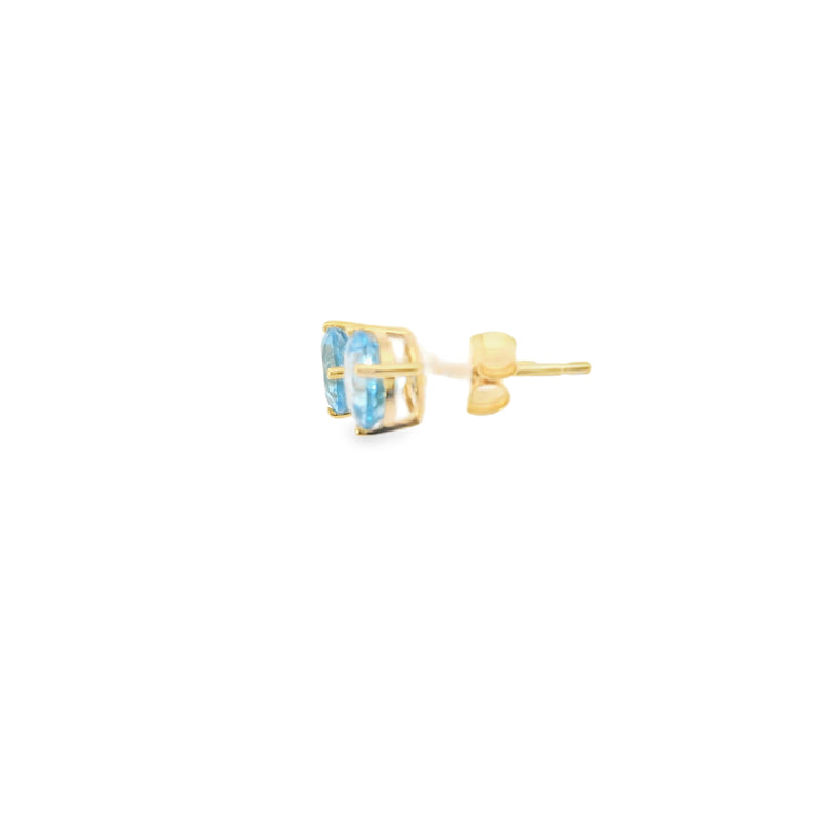Blue Topaz Solitaires