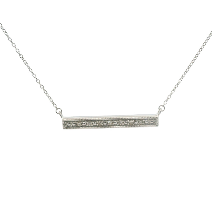 Diamond Bar Pendant