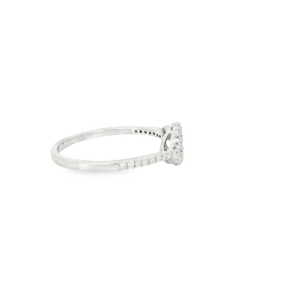 White Gold Diamond Sapphire Ring