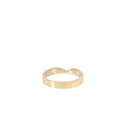 Yellow Gold Diamond Contour Ring
