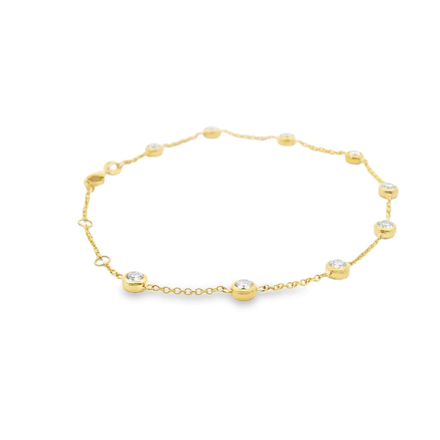 1 Carat Diamond Station Bracelet