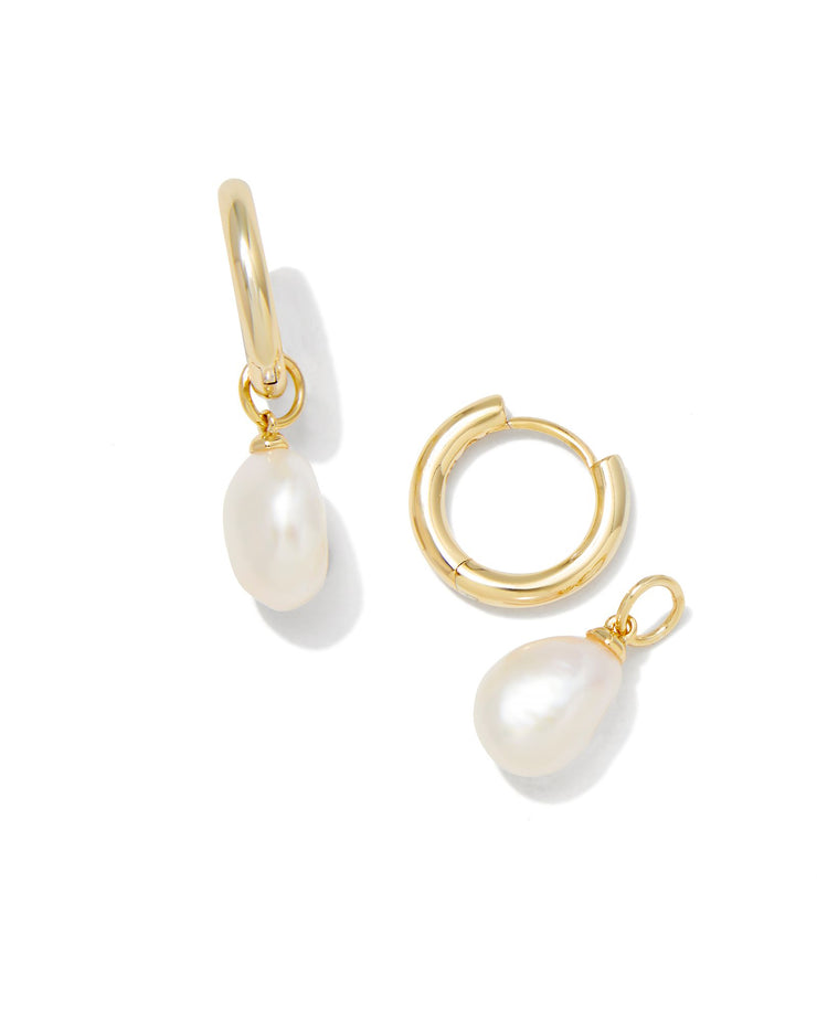 Kendra Scott Willa Pearl Covertable Huggies