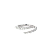White Gold Split Diamond Band