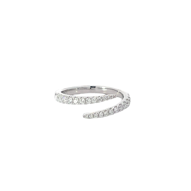 White Gold Split Diamond Band