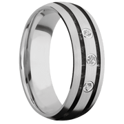 10K White Gold + Satin Finish