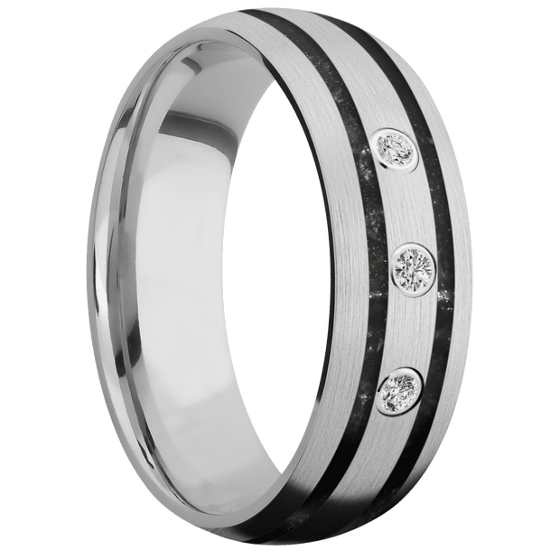 10K White Gold + Satin Finish