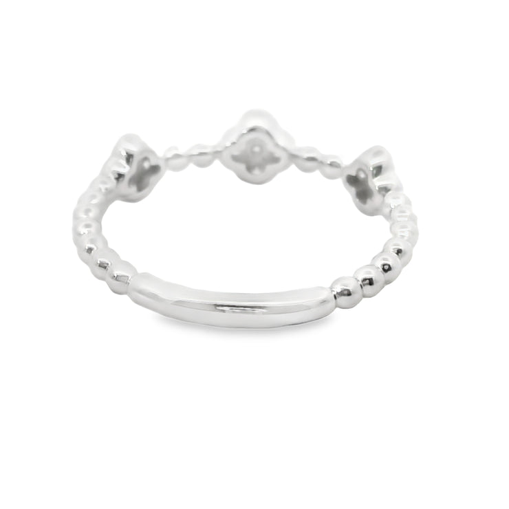 Diamond Pave Clover Ring