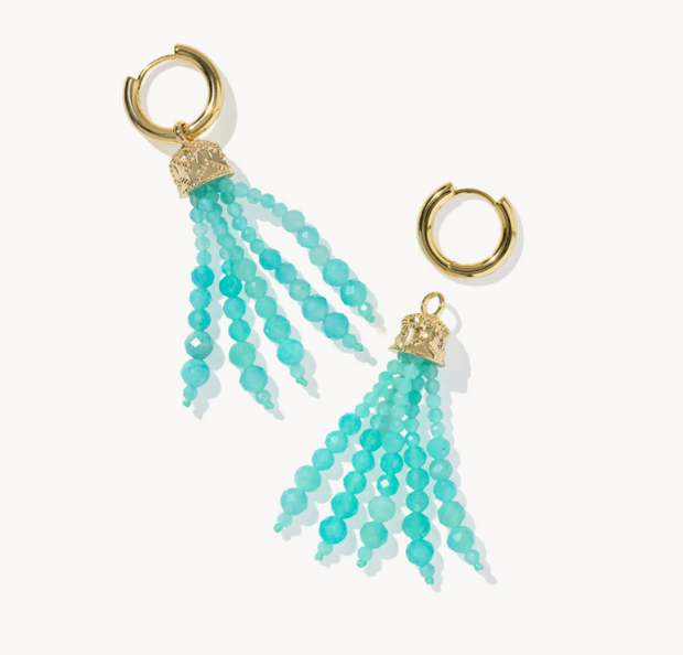 Kendra Scott GoldTone Sylvia Convertible Beaded Huggies