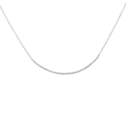 Diamond Curved Bar Necklace