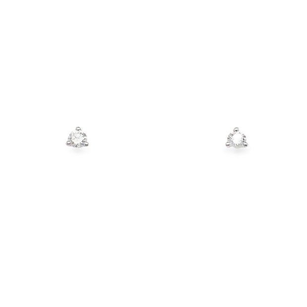 Diamond Solitaire Earrings