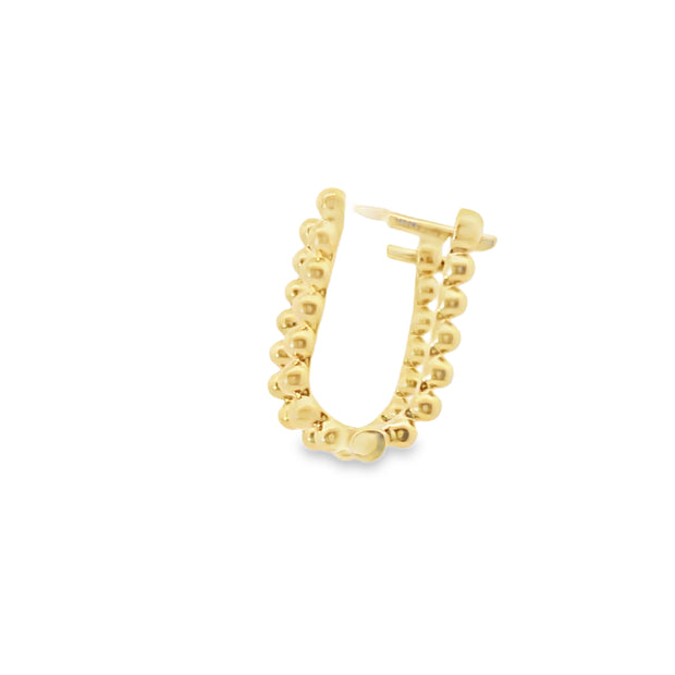 U-Shaped Beaded Huggies