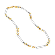Two Tone Open Link Necklace