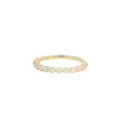 Yellow Gold Diamond Bubble Band