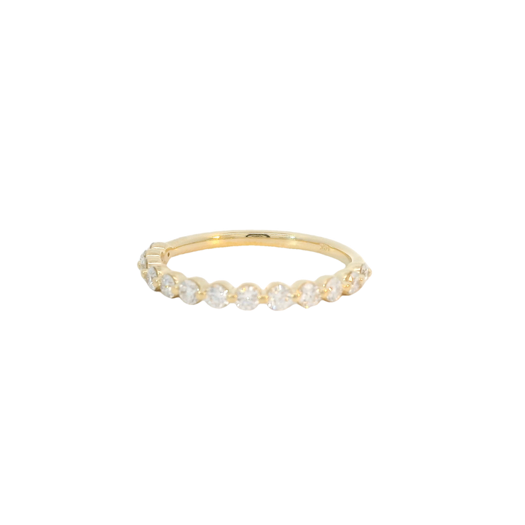 Yellow Gold Diamond Bubble Band