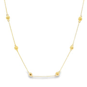 Beaded Station Necklace