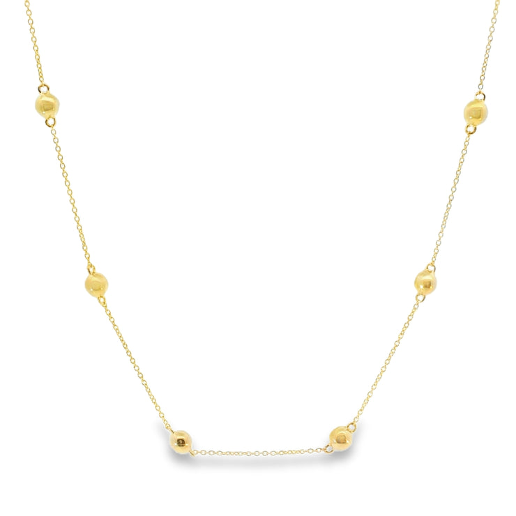 Beaded Station Necklace