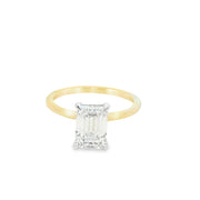 2.00 CT. Emerald Cut Lab Grown Diamond Engagement Ring